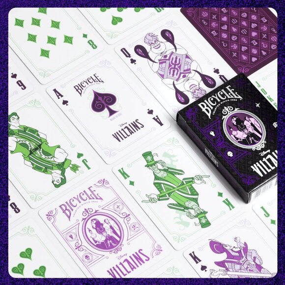 Bicycle x Disney Villains Green & Purple Bundle - Picture 6 of 15